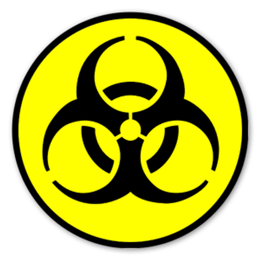 here is a Biohazard Symbol Nuke Sticker from the Noob Pack collection for sticker mania