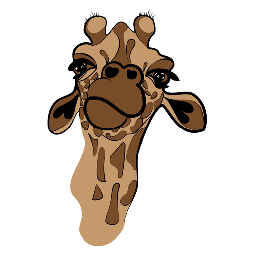 here is a Giraffe Head Sticker from the Animals collection for sticker mania