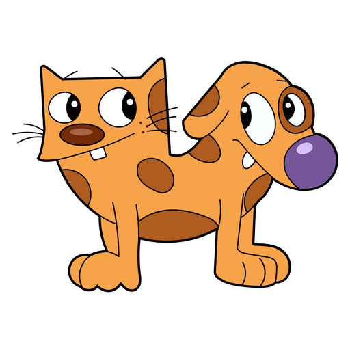 here is a Cute CatDog Sticker from the Cartoons collection for sticker mania