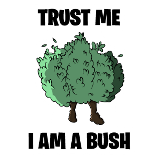 here is a Fortnite Trust Me I Am a Bush from the Fortnite collection for sticker mania