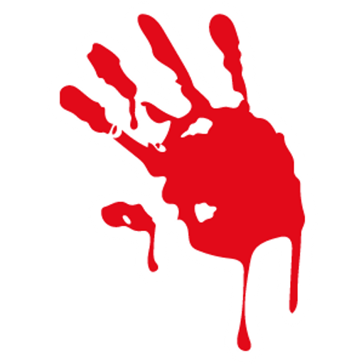 here is a Red Handprint from the Halloween collection for sticker mania