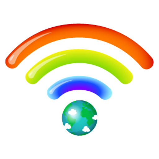 here is a Wi-Fi Rainbow from the Into the Web collection for sticker mania