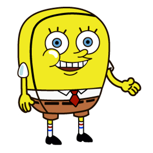 here is a Increasingly Buff SpongeBob Not Tough Meme from the Memes collection for sticker mania