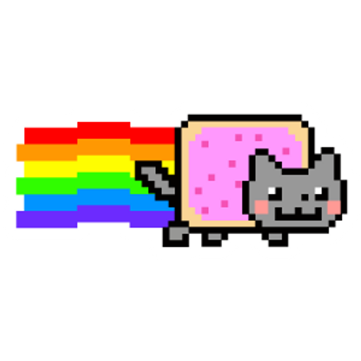 here is a Nyan Cat from the Memes collection for sticker mania