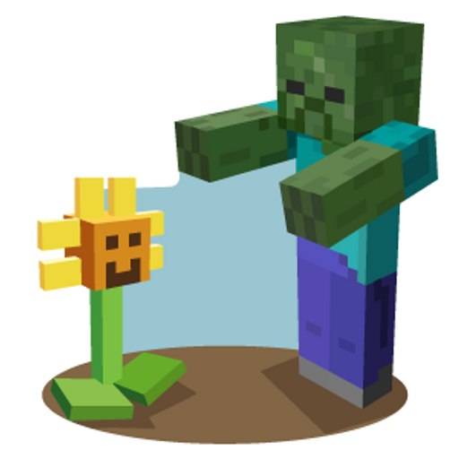 here is a Minecraft Plants vs Zombies from the Minecraft collection for sticker mania