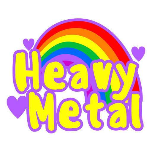 here is a Cute Heavy Metal Sticker from the Music collection for sticker mania