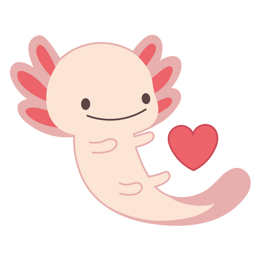 here is a Cute Axolotl Sticker from the Cute collection for sticker mania