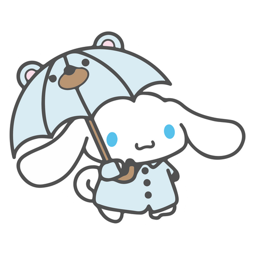 here is a Sanrio Cinnamoroll Umbrella Sticker from the Sanrio collection for sticker mania