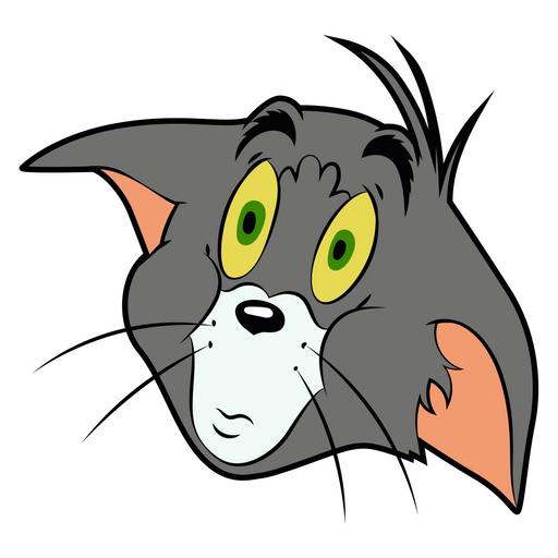 here is a Tom and Jerry Confused Tom Sticker from the Tom and Jerry collection for sticker mania